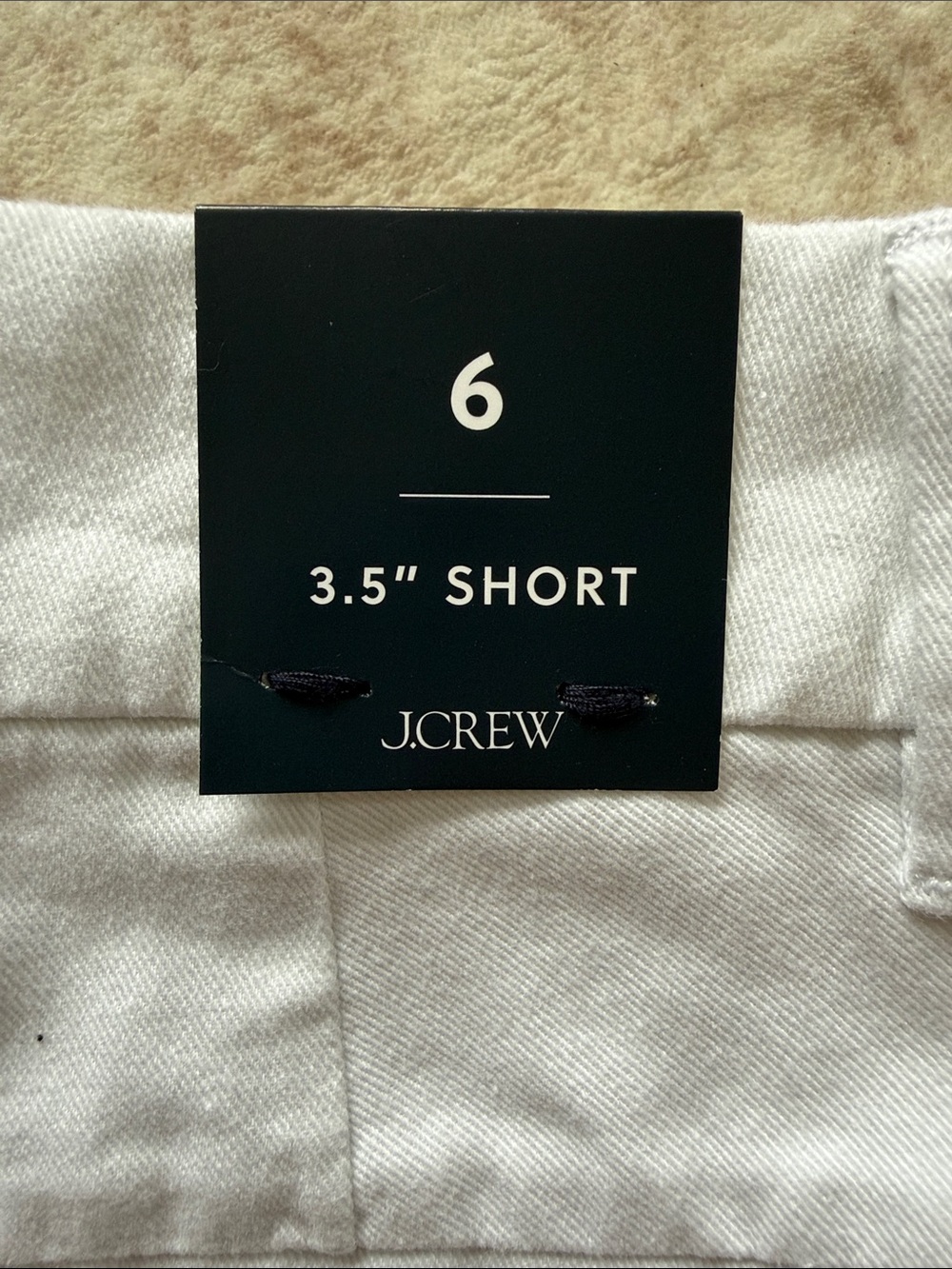 J. Crew White Cotton Tailored Shorts - Picture 2 of 4
